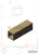 Трек (315-3 Gold), 15×15×3000 мм, нерж. сталь под Золото