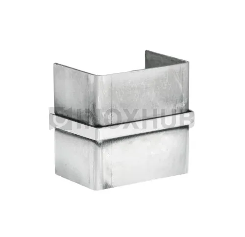 Соединительная муфта для поручня с пазом, 60.0×40.0 мм, AISI 304, GRIT 600