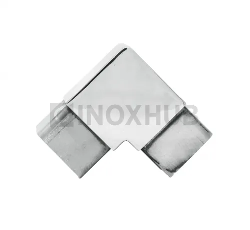 Отвод для поручня с пазом, 40.0×40.0 мм, AISI 304, GRIT 600