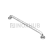 Поручень настенный прямой, L=900 мм, Ø38 мм, AISI 201, GRIT 600