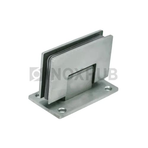 Петля (301 SSS) стена-стекло (без фаски) двустороннее крепление, нерж. сталь матовая