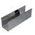 Профиль (П-12-2500 PSS) П-образный, 14.0×16.5 мм L=2500, стекло 12.0 мм, AISI 304 GRIT 600