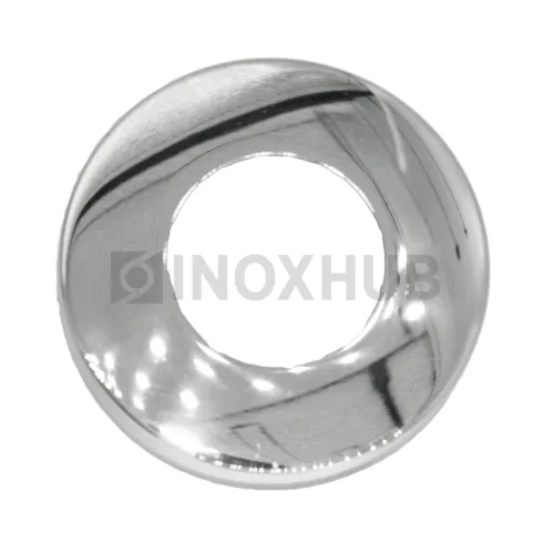 Низ стойки большой декоративный, Ø50.8×100.0 мм, AISI 304, GRIT 600