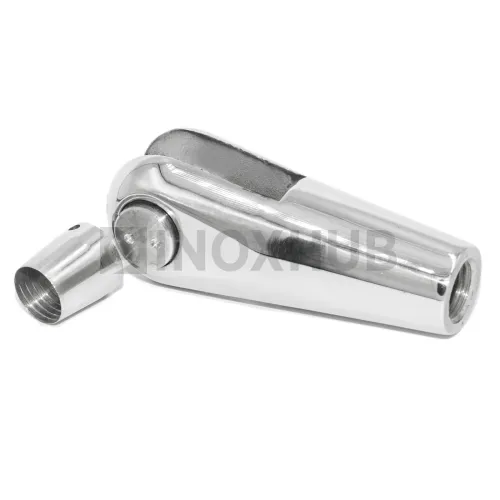 Наконечник для крепления тяги левый, М14 шаг Р=2, AISI 316, GRIT 600