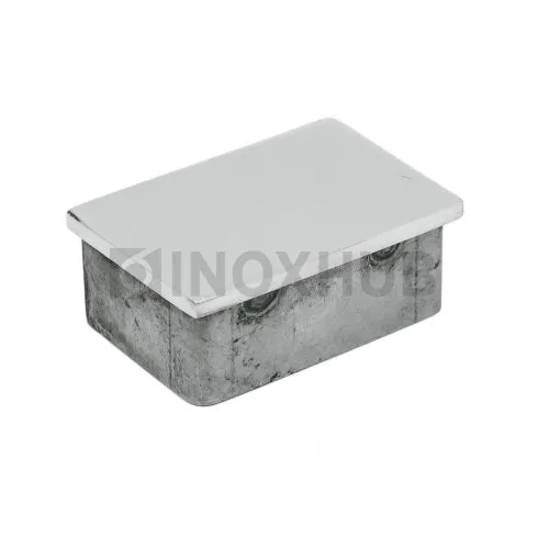 Заглушка для поручня с пазом, 60.0×40.0 мм, AISI 304, GRIT 600