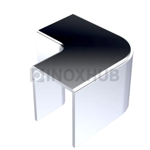 Уголок 90° (766 PC) для профиля 756, пластик хром
