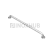 Поручень настенный прямой, L=1000 мм, Ø38 мм, AISI 201, GRIT 600