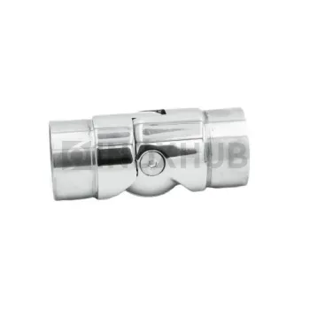 Поворот шарнирный со вставками, Ø42.4×1.5 мм, AISI 304, GRIT 600