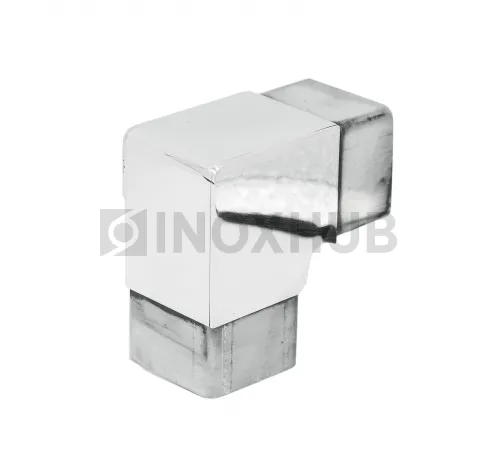 Отвод для поручня с пазом, 40.0×40.0 мм, AISI 304, GRIT 600