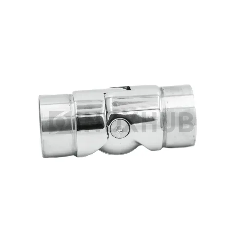 Поворот шарнирный со вставками, Ø42.4×1.5 мм, AISI 304, GRIT 600