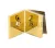 Коннектор L-обр. (722 Gold) стекло-стена, под Золото