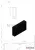 Трек (310-2 BLC), 30×10×2000 мм, нерж. сталь Черный мат Трек (310-2 BLC), 30×10×2000 мм, нерж. сталь Черный мат
