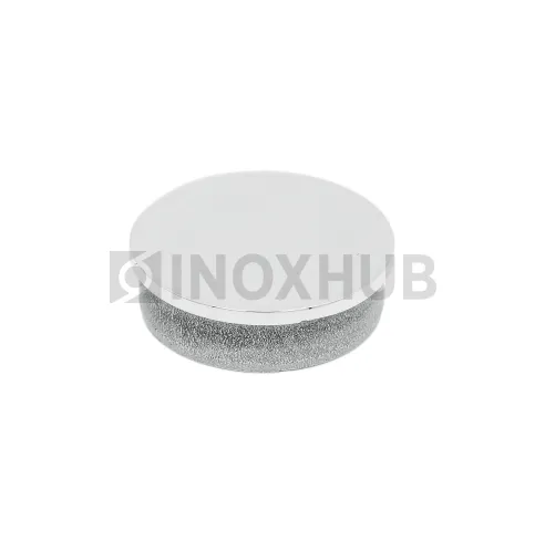 Заглушка литая плоская, Ø42.4 мм, AISI 304, GRIT 600