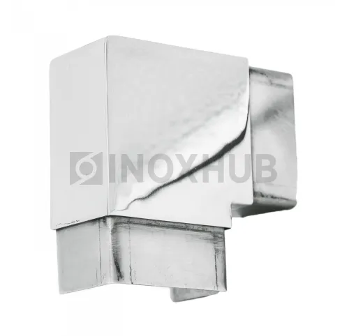 Отвод для поручня с пазом, 60.0×40.0 мм, AISI 304, GRIT 600 