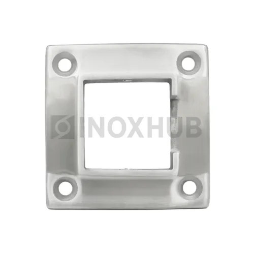 Фланец для поручня с пазом, 40.0×40.0 мм, AISI 304, GRIT 320