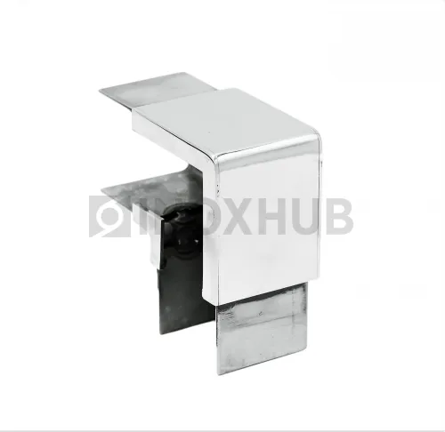Отвод для поручня с пазом, 40.0×40.0 мм, AISI 304, GRIT 600