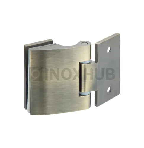 Петля (513 Bronze) стена-стекло, открывание наружу, под Бронзу