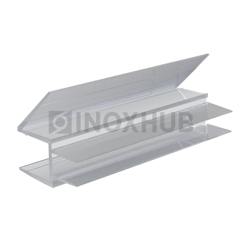 Профиль (206-8) нижний, L=2200, стекло 8.0 мм