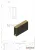 Трек (310-3 Gold), 30×10×3000 мм, под Золото Трек (310-3 Gold), 30×10×3000 мм, под Золото