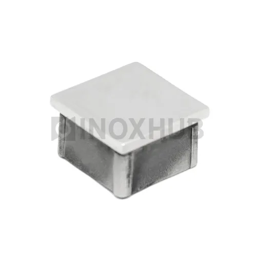 Заглушка литая плоская, 40.0×40.0 мм, AISI 304, GRIT 600