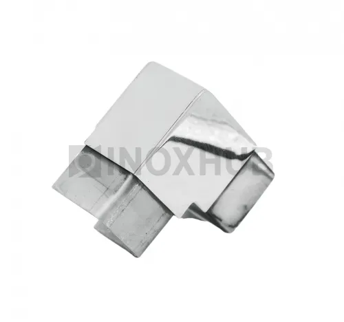 Отвод для поручня с пазом, 40.0×40.0 мм, AISI 304, GRIT 600