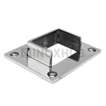 Фланец для поручня с пазом, 60.0×40.0 мм, AISI 304, GRIT 600