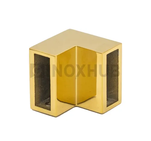 Соединитель штанги 90° (340 Gold), штанга 30×10 мм, под Золото