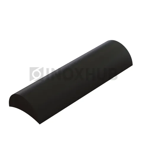 Порог (218-2), 10.0×5.0 мм, L=2000, ПВХ черный